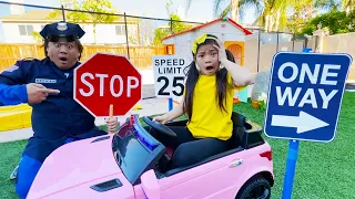 Emma Pretend Play Driving Ride On Car Toy & Learning Traffic Safety