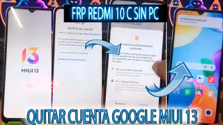 FRP REDMI 10 C EMUI 13 QUITAR CUENTA GOOGLE SIN PC SIN PROGRAMAS SIN TALKBACK