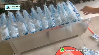 sachet drinking water filling and sealing machine for 500ml bottle shape