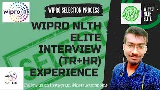 Wipro Interview Experience | TR+HR Round | Wipro Selection Process