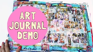 art journal black gesso tutorial by miriam schulman