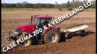 4Kᵁᴴᴰ March 2024: Case IH Puma 200 & Kverneland LO 85 6 furrow plough ploughing inTunstall, Suffolk