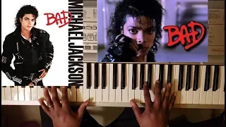 MICHAEL JACKSON - BAD (PIANO TUTORIAL) Ab Major