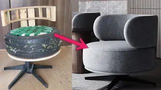 Watch How We Recycle This Tire To an Amazing sofa // DIY Recycling Idea