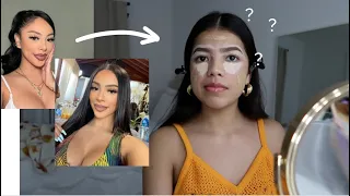 I tried AlondraDessy's "Latina Baddie Makeup”Tutorial