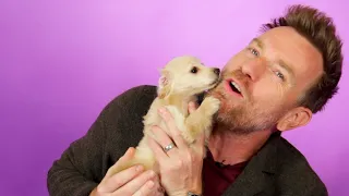 Ewan McGregor Plays With Puppies While Answering Fan Questions