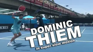 Dominic Thiem - 1080p Slow Motion Practice Match (2019)