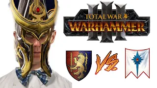 Can Teclis Face THE GRAILS? Bretonnia vs High Elves - Total War Warhammer 3