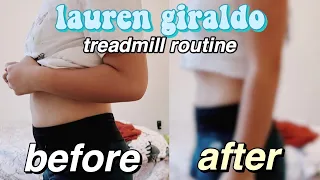 I Did Lauren Giraldo's Treadmill Routine EVERYDAY for 30 Days