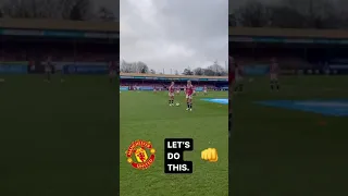 Man Utd women on the training ground