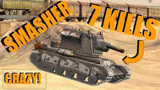 WOT Blitz Smasher 7 KILL Round!!