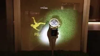 Motion mapping : Hublot & the king Pelé. The most photographed showcase at Baselworld 2014