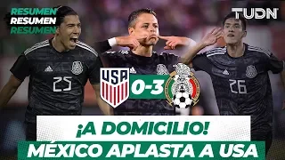 ¡Goleada a domicilio! | Resumen y Goles USA 0 - 3 México  | Partido Amistoso | TUDN