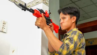 NERF WAR SUPER GUN BATTLE SHOT