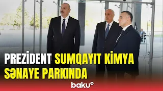 İlham Əliyev Sumqayıtda bir sıra müəssisələrin açılışında iştirak edib