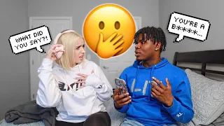 I Can't Believe My Boyfriend Said This To Me... *WHISPER CHALLENGE PRANK*