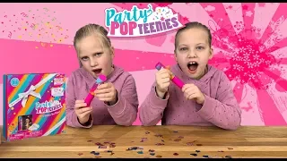 PARTY POP TEENIES PARTY BOX SURPRISE PLAYSET TOY UNBOXING