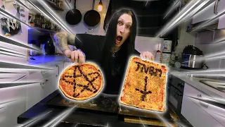 SO..WE MADE A BLACK METAL PIZZA