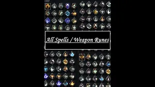No Rest For The Wicked - All Spells / Weapon Runes - In-Game Showcase