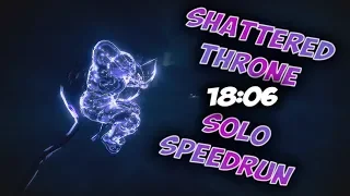 Solo Shattered Throne Speedrun WR 18:06 - Destiny 2 Forsaken