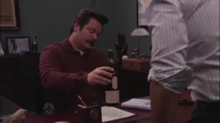 Ron Swanson Drinks Lagavulin