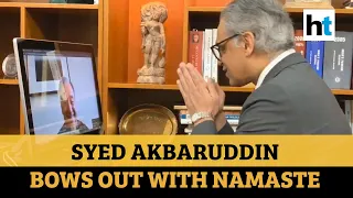 Watch: India's UN envoy Syed Akbaruddin bows out with a Namaste, Tirumurti replaces him