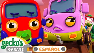 Bebé Camión valiente   | 🐸 Garaje de Gecko | Carros para niños | Vídeos educativos