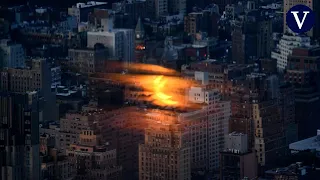 Así se ha visto el eclipse parcial sobre Nueva York