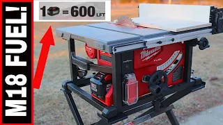 MILWAUKEE M18 FUEL TABLE SAW REVIEW & TESTING DADO BLADES!