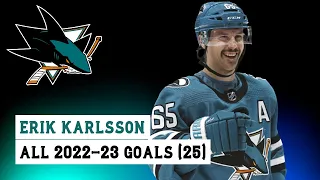 Erik Karlsson (#65) All 25 Goals of the 2022-23 NHL Season