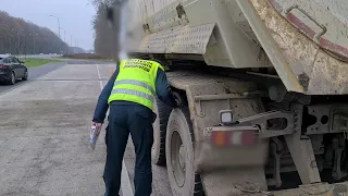 Wywrotka przeładowana o ponad 12 ton