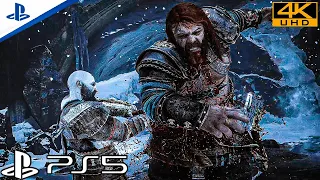 (PS5) KRATOS VS THOR BOSS FIGHT | God Of War Ragnarök | Ultra Realistic Graphics [4K 60FPS HDR]