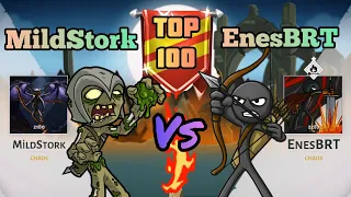 Stick War 3 Top 100 Grandmaster Battle EnesBRT Vs MildStork Epic Battle Against Skilled Dead Spammer