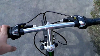 Чистка от коррозии хромированного руля велосипеда