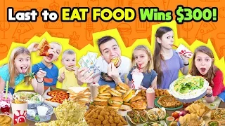 Last To EAT Food WINS $300! Last To LEAVE With Their FOOD WINS CASH!