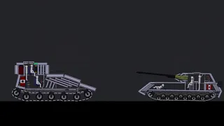 Caterpillar Tank VS Maus in People Playground