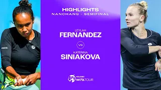 Leylah Fernandez vs. Katerina Siniakova | 2023 Nanchang Semifinal | WTA Match Highlights