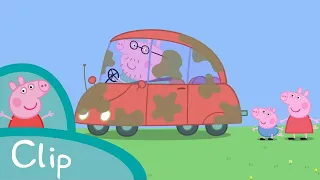 Peppa and George wash the car (clip) | Peppa Pig Official Family Kids Cartoon