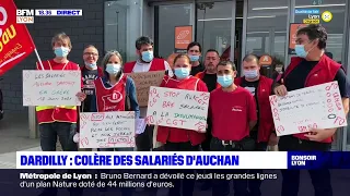 Dardilly : colère des salariés d'Auchan