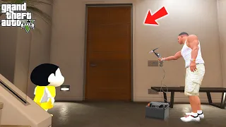 Shinchan and Franklin Found The Secret Home Room Door Inside Franklin's House in GTA 5!