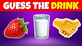 Guess The DRINK By Emoji 🍹🥤 Emoji Quiz | Drink Edition