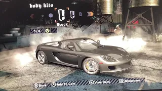 Need for speed most wanted Porsche Carrera GT all body kits