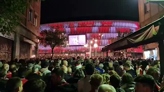 Athletic Bilbao vs Atletico Madrid (splendid atmosphere outside 'Estádio San Mames')