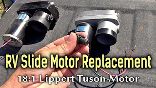 RV Slide Out Repair - Replacing a Faulty Electric Motor Assembly (Lippert 18:1 Tuson Motor 125802)