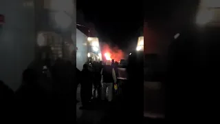 Ночной пожар на Тенгизе
