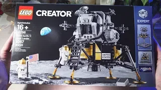 Pure Build: LEGO NASA Apollo 11 Lunar Lander, no music, set 10266