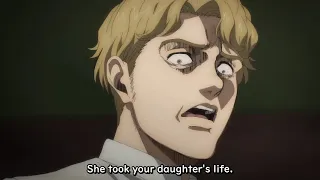 Nicolo finds out Gabi killed Sasha | Attack on Titan Season 4, Episode 13