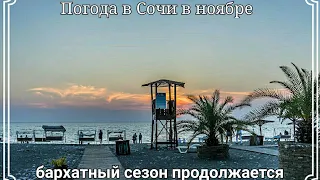 Сочи Бархатный сезон. Купаюсь в Море 1 ноября. Погода в Сочи. Пляж ривьера