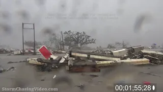 Hurricane Delta, Creole And Cameron Parish, Louisiana Stock Footage - 10/9/2020