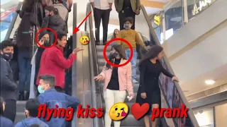 Give Flying Kiss 💋 Prank On Cute Girls || Epic Reaction || @VloggerNilesh